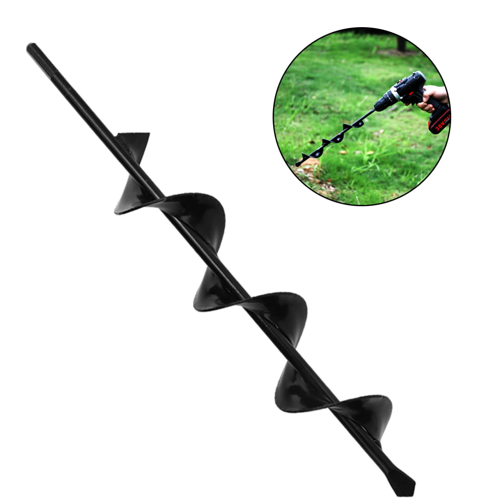 Bulb & Bedding Plant Auger Non-Slip Willard & May Flower Bulb HEX Shaft Drill Planter 2.75 by 24 inch