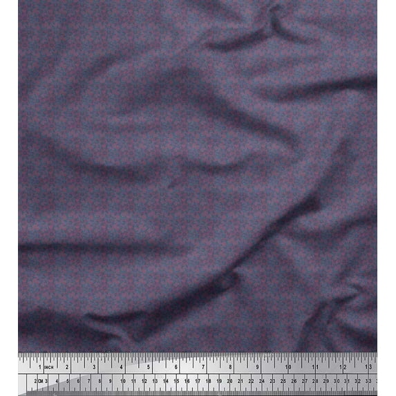 Soimoi Cotton Cambric Fabric Ship Wheel Shirting Printed Fabric 1 Yard 56 Inch Wide