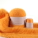 thumbnail image 1 of Toystoory Bufandas de 50g y 20g, juego de bolas de hilo para tejer a mano suave, suéteres para bebés, gorros, alfombras, Kit de hilo de Artesanía Naranja amarillo, 1 of 6