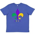 thumbnail image 3 of Inktastic Mardi Gras Fleur De Lis Youth T-Shirt, 3 of 5
