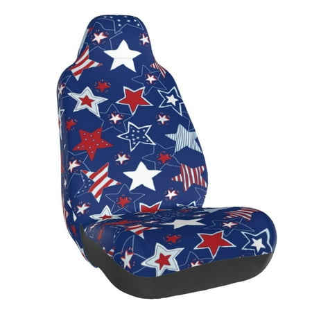 Elastic Car Seat Cover Seat Protection And Anti-Pollution Seat Cover Suitable For Most Car Seats. Such As: Cars Suvs Trucks Vans Etc. Stars Stripes Pattern
