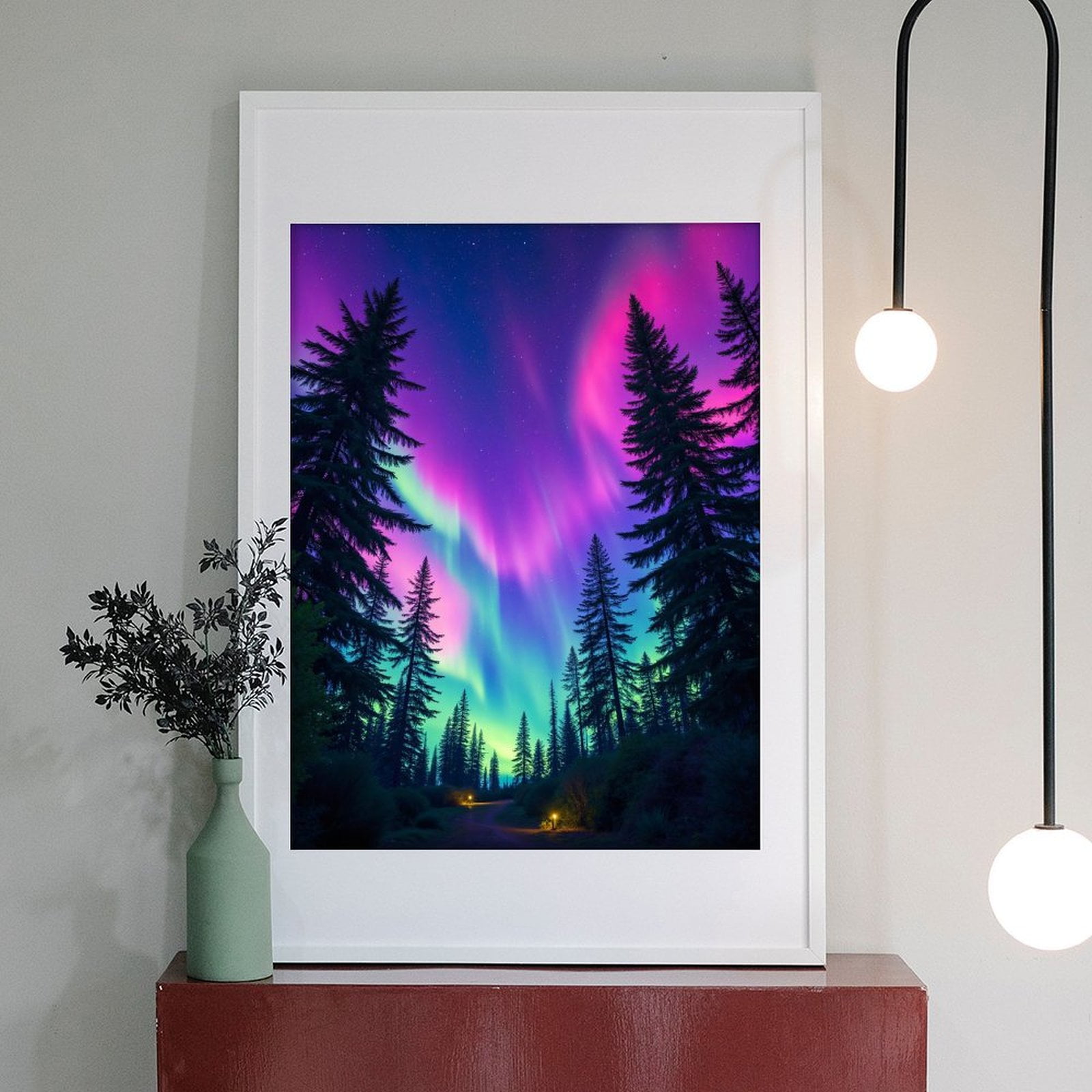 Diamond Art Kits for Adults - 5d Northern Lights Forest Night Sky Diamond Painting for Adults, Diamond Art for Adults Beginners, Diamond Painting Kits for Adults for Home Wall Decor