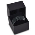 thumbnail image 3 of Tungsten Horoscope Sagitarius Band Ring 8mm Men Women Comfort Fit Black Dome Brushed Polished, 3 of 4
