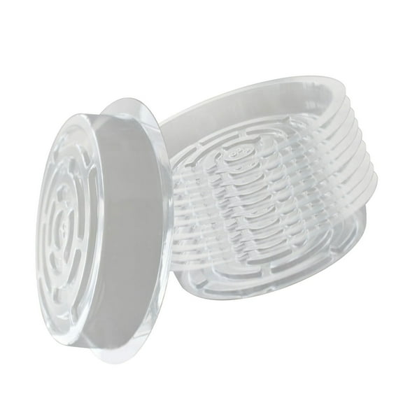 10 Pack Clear Plastic Plant Saucer Drip Trays for Indoors Outdoors, 8 in Plastic Flower Plant Pot Saucer