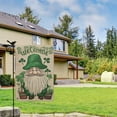 thumbnail image 2 of St.Patrick's Day Yard Flags Holiday Garden Flag Shamrock Clovers Gnome Green Farmhouse Holiday House Flag 12.5''×18'' Linen Vertical Double Sided Welcome Flag for Home,Farmhouse Outdoor Decor, 2 of 4