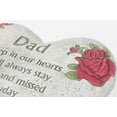 thumbnail image 2 of Teters Heart Memorial Stone for Dad, 5.5 Inches, Garden Memorial, 2 of 3
