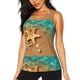 thumbnail image 1 of Fotbe Starfish And Seashell 1 Blusas Sin Mangas para Mujer – Estilo Casual, Corte Suelto, Slim-Fit, Cuello Redondo Deportivo, Tops de Verano para Gimnasio y Yoga-Medium, 1 of 7