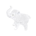 thumbnail image 3 of Adorno de elefante, regalo para familiares y amigos, artesanía, mini escultura para gabinete de escritorio. blanco, 3 of 9