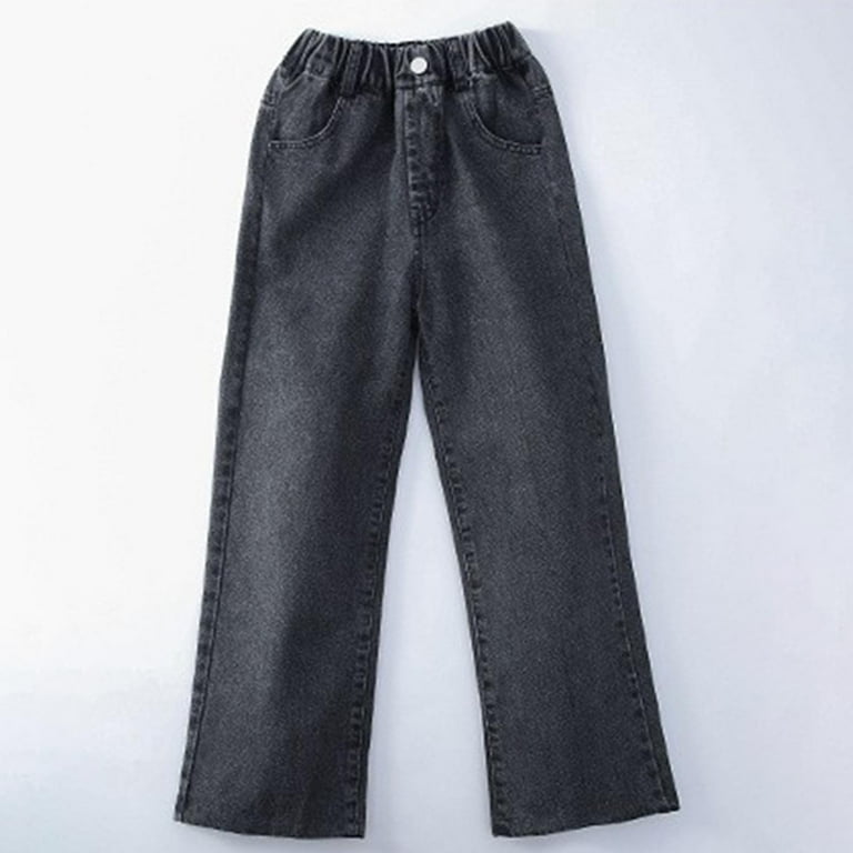 Boy Pantalon Adolescent GarÃ§on Straight Leg Jeans Adolescent