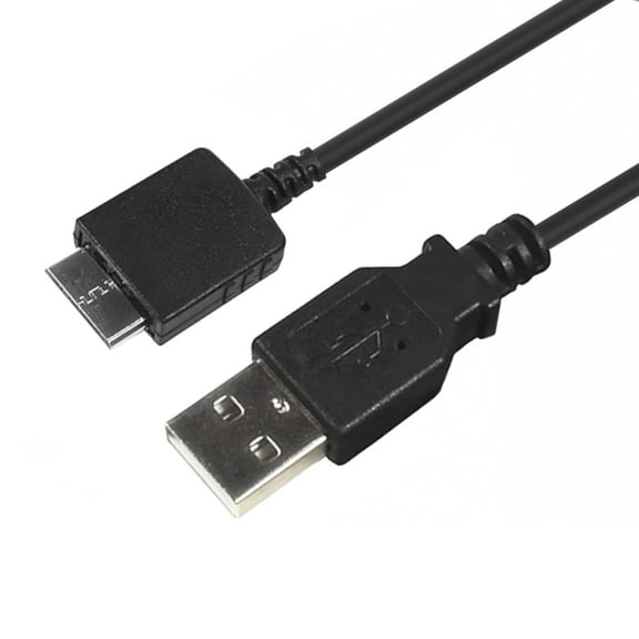 HQRP USB Cable / Cord compatible with Sony NWZ-610F NW-S615F NW-S616F NW-S716F NWZ-S615F NWZ-S615FBLK Walkman MP3 / MP4