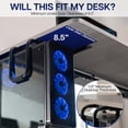 thumbnail image 5 of VIVO Black Heavy Duty Adjustable Under-Desk PC Mount, Computer Case Holder, 5 of 8