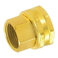 thumbnail image 2 of Gilmour 5FPS7FH Double Hose Connector, 1/2 X 3/4 in, FNPT X Female NH, Solid Brass, 2 of 2