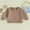 Brown, variant on Loicainy Toddler Baby Boy Girl Solid Color Sweatshirts 6 12 18 24 Months 2T 3T Long Sleeve Crewneck Pullover Fall Tops