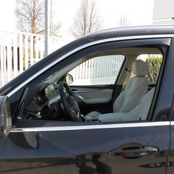 Window Visor Vent Rain Guard Deflector for BMW X5 E70 2007-2013 Smoke 2x