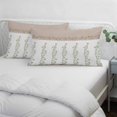 thumbnail image 4 of Beige Floral Pillow Covers 20x26 Inch Standard Size, Spring Summer Botanical Flowers Decorative Pillowcase with Zipper, Microfiber Pillow Protector, Breathable Pillowcases for Sofa Bed Living Room, 4 of 9