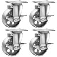 thumbnail image 1 of Caster Wheels Online Best Service 4, totalmente de acero con freno de 3.5 pulgadas, 1 of 8
