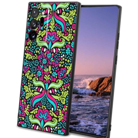 Compatible with Samsung Galaxy Note 20 Ultra 5G Phone Case, Mexican-Bohemian-Bright-Floral-Pattern-3 Case Silicone Protective for Teen Girl Boy Case for Samsung Galaxy Note 20 Ultra 5G