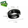thumbnail image 3 of HOOUN 1Pc Ear Hoop Non Piercing Earring Titanium Steel Ear Cuff Ear Clip for Men-IOU, 3 of 9
