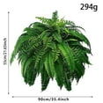 thumbnail image 3 of Artificial Boston Fern Large - Extra Realistic UV Resistant Fern Bush for Outdoors & Indoors - for Hanging Planters, Porch, Patio, Living Room & Office Decor, 3 of 4