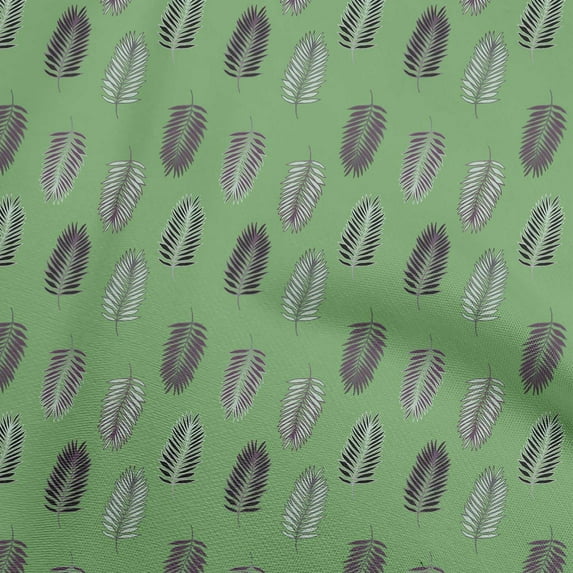 oneOone Viscose Jersey Pear Green Fabric Leaves Sewing Material Print Fabric By The Yard 60 Inch Wide-aC