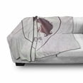 thumbnail image 3 of You and Me Soft Flannel Fleece Throw Blanket, Romantic Couple Lovers in a Heart Shape with Love Words Valentines, Cozy Plush for Indoor and Outdoor Use, 50" x 70", Pale Pink Mauve Taupe, by Ambesonne, 3 of 6