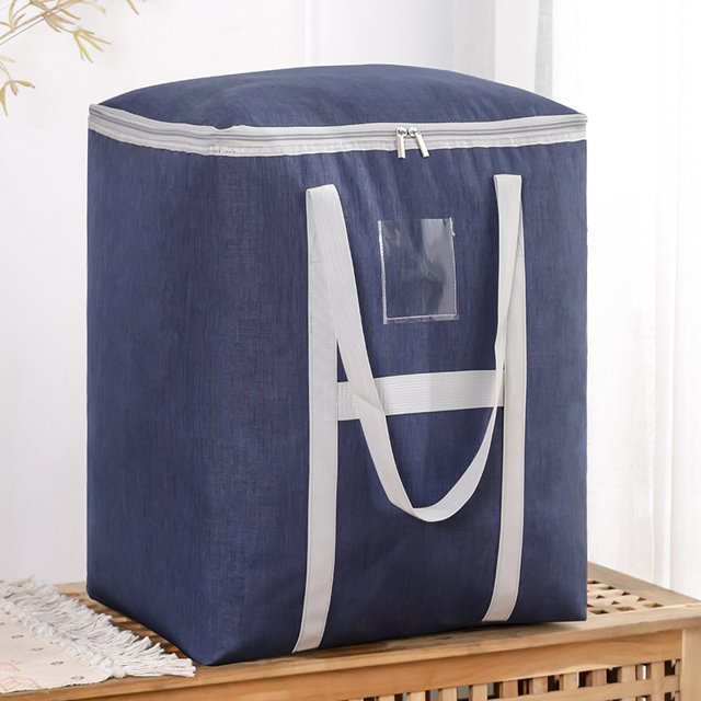 Bolsa de almacenamiento para acabado de colchas, bolsa de mudanza, bolsa de lona Oxford gruesa de gran tamaño y plegable