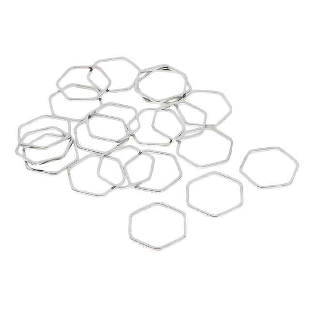 KLKCMS 20 Pcs Breloques pour Fabrication de Bijoux en Métal 16x16mm
