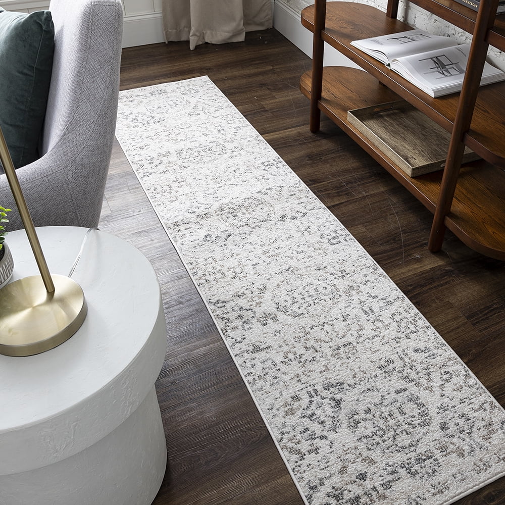Mohawk Home Keane Indoor Ornamental Runner Rug, Grey, 1'11" x 8'