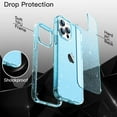 thumbnail image 4 of JETech Glitter Case for iPhone 14 Pro Max 6.7-Inch, Bling Sparkle Shockproof Phone Bumper Cover, Cute Sparkly for Women and Girls (Blue), 4 of 7