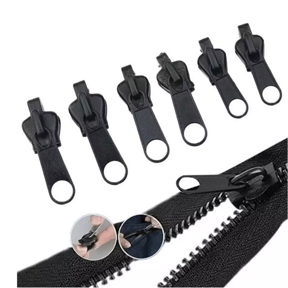 6pcs Universal Instant Fix Zipper Repair Kit Replacement Zip Slider