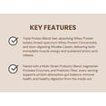 thumbnail image 4 of Designer Wellness, Designer Whey, Natural 100% Whey Protein Powder with Probiotics, Fiber, and Key B-Vitamins for Energy, Gluten-Free, Gourmet Chocolate, 12oz, 4 of 10