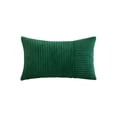 thumbnail image 1 of Lisbinx Corduroy Pillow Cover | Modern Living Room Sofa Cushion | Solid Color Border Design | 30X50Cm | Hidden Zipper Closure | Soft Textured Fabric | Decorative Throw Pillowcase, 1 of 1