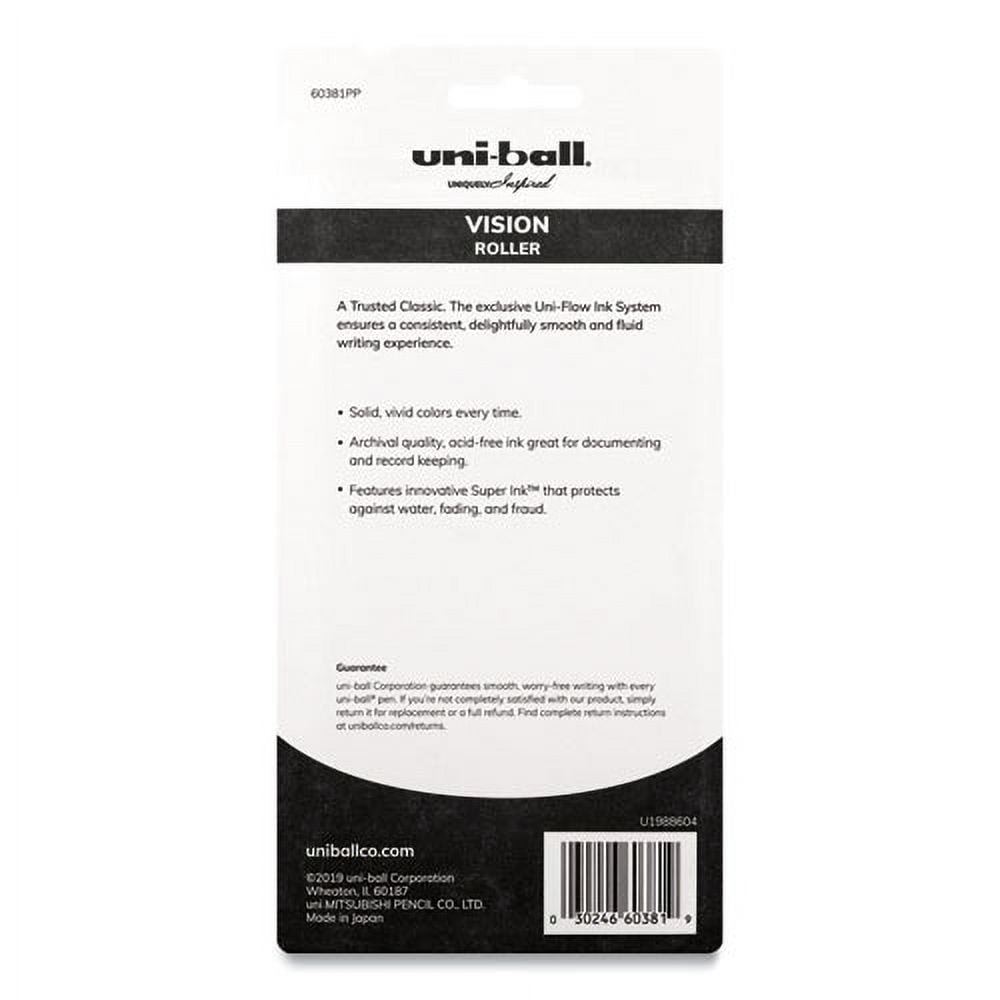 Vision Roller Ball Pen, Stick, Fine 0.7 Mm, Assorted Ink And Barrel Colors, 5/pack | Bundle of 2 Packs