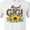 thumbnail image 4 of Inktastic Blessed Gigi Distressed Leopard Print and Sunflowers T-Shirt, 4 of 5
