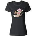 thumbnail image 3 of Inktastic Sock Monkey Gingerbread Women's T-Shirt, 3 of 5