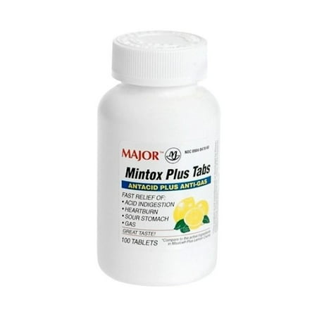 Mintox Plus chewable antacid indigestion heartburn Gas