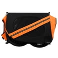 thumbnail image 6 of Large Bike Trailer for Dogs with Anti-bump Suspension, 120LB Capacity Foldable Pet Carrier with Breathable Mesh Windows, for Medium Dogs Cycling, Camping, Black and orange, 6 of 8