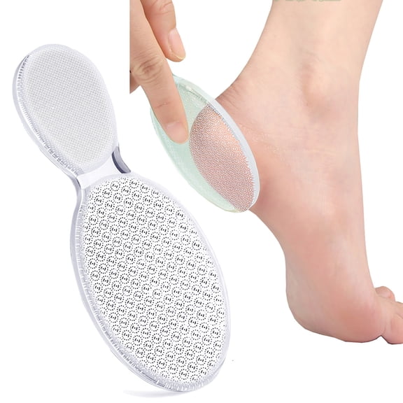 UNLLLL Glass Foot File Callus Remover, Nano Glass Foot Rasp for Heel and Dead Skin, Easy to Clean and Reusable, for Home Pedicure and Smooth Feet