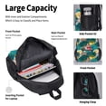 thumbnail image 4 of Pofeuu Hawaiian Style Print Backpack Travel Backpacks With Lunch Bag Pencil Bag Set 3 pcs Set Cartoon Backpack, 4 of 7