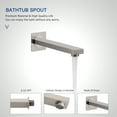 thumbnail image 4 of Boyel Living 10 inches Shower System Wall Mount 3-Function Single Shower Rain System Handheld Shower Brushed Nickel, 4 of 10