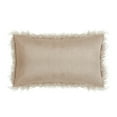 thumbnail image 3 of Better Homes & Gardens Mongolian Faux Fur Oblong Pillow, 12 x 21, Taupe, 3 of 5