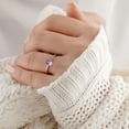 thumbnail image 4 of Amethyst Cushion Solitaire Ring, 4 of 11