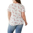 thumbnail image 3 of Lucky Brand Ladies' Flutter Sleeve Top Size: L, Color: Cream Multi, 3 of 3