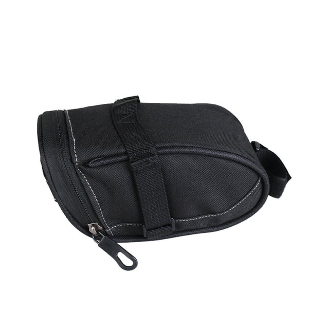 MesaSe Bike Rear Bag Seat Mounted Nylon Pouch Phone Key Wallet Waterproof Zipper Closure Bag