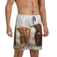 thumbnail image 2 of Wukai Yak Men’s Short Pajama Pants With Pockets Soft Sleep Pj Shorts for Men-Medium, 2 of 6