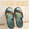 thumbnail image 2 of Fotbe Flying Parrots In Jungle Pantuflas Peludas para Mujer con Estampado, Zapatillas de Peluche, Zapatos de Invierno para Casa, Uso Interior y Exterior-Medium, 2 of 8