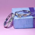 thumbnail image 3 of Juego de anillos de compromiso shaofei bañado en Plata modelo 379, 3 of 4