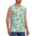thumbnail image 2 of Bingfone Cute Sloth on Floral Tree Pattern Men's Tank Tops Workout Sleeveless Tee Shirts Running Beach Tanks for Men-Small, 2 of 8