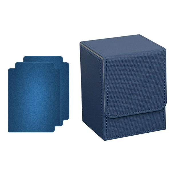 Caja organizadora de barajas de cartas, almacenamiento de cartas de juego, protectores de cartas coleccionables TCG Azul