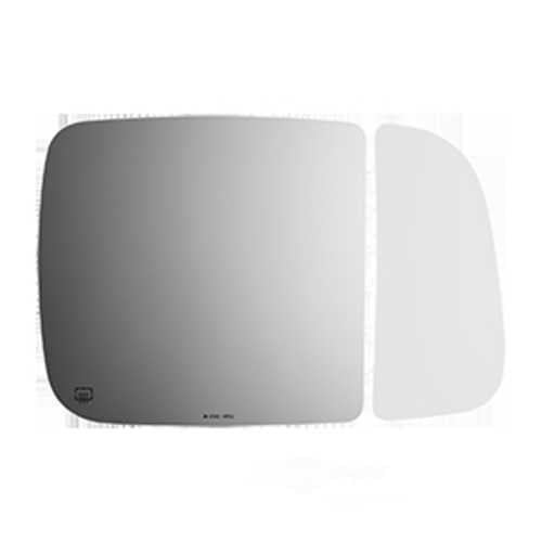 Burco Side View Mirror Replacement Glass with Motor Mount Plate - Clear Glass - 4340HRSG